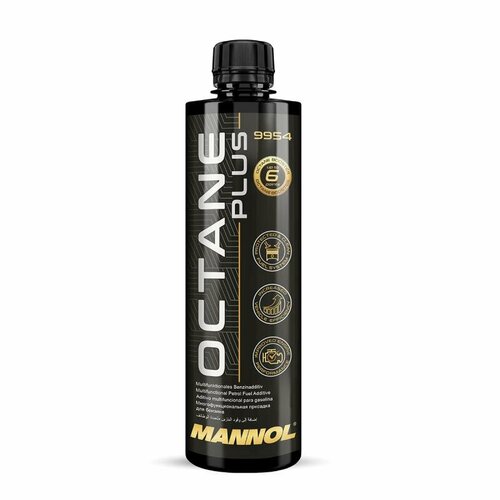 9954 MANNOL OCTANE PLUS 450 мл. Специальная присадка в бензин, повышающая октановое число