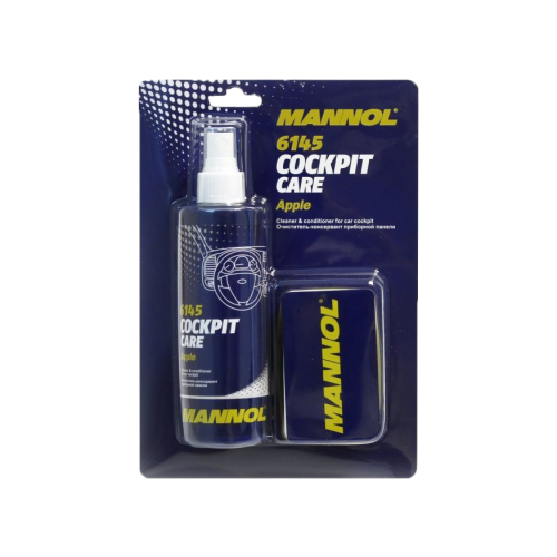 Очиститель-консервант приборной панели "MANNOL" 6149 Cockpit Care Vanilla (250 мл) (с губкой, ваниль) MANNOL 2273 | цена за 1 шт | минимальный заказ 1