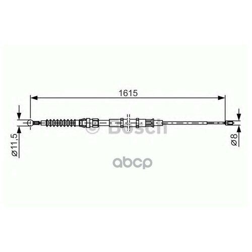 1 987 482 328_трос Ручника Левый И Правый! Vw Caddy, Skoda Superb 08-15 Bosch арт. 1 987 482 328