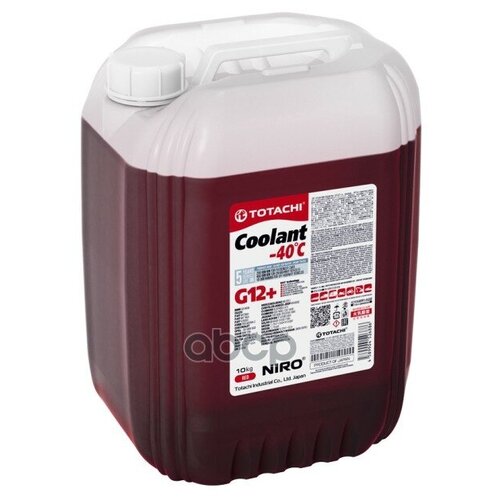 43110 TOTACHI TOTACHI NIRO COOLANT Red -40C G12+ (10L)_антифриз! готовый красный\
