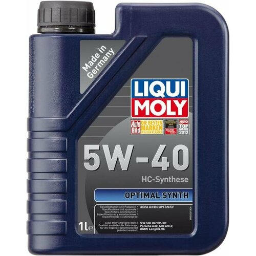 НС-синтетическое моторное масло LiquiMoly Optimal Synth 5W40 1 л 3925