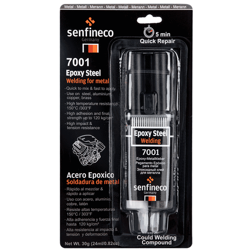 Эпоксидный клей для металла Senfineco Epoxi Metal 30 гр