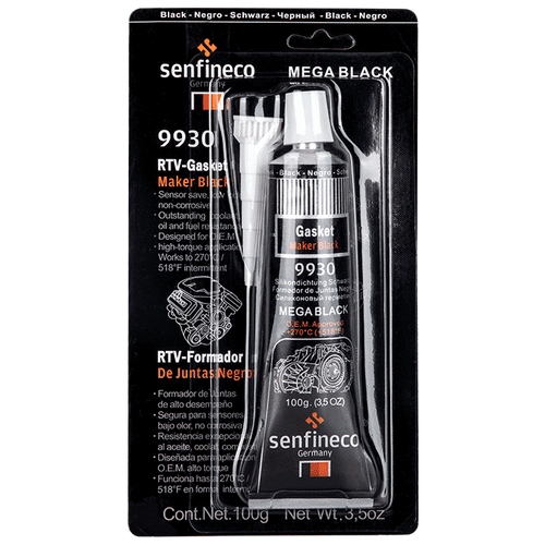 Герметик силиконовый черный Senfineco RTV Silicone Gasket Maker Black 100гр