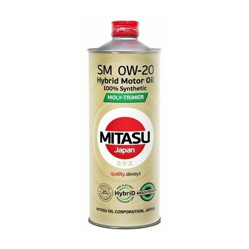 Масло моторное MITASU HYBRID MOLY-TRiMER SM 0W-20 100 Synthetic 4л.