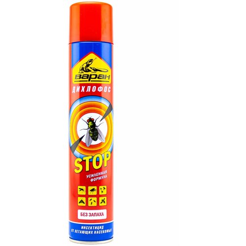 Дихлофос Варан Форте универсальный (680 мл) от тараканов, мух, клопов, комаров, муравьев, моли - 1 шт