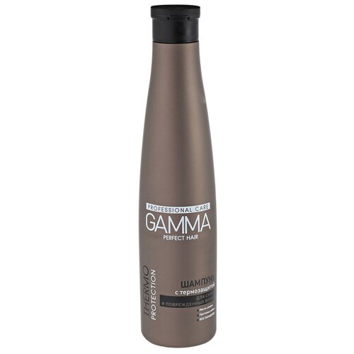 Gamma Шампунь Gamma Perfect Hair Термозащита для сухих и поврежденных волос 350 мл, 6 шт.