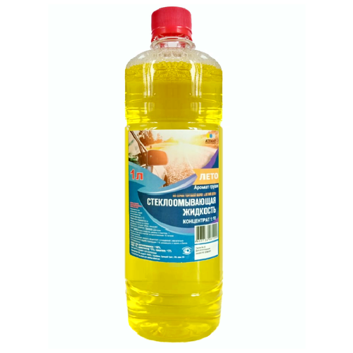 Стеклоомывающая жидкость Летний день 1 л. концентрат 1 к 10 литр./ Стеклоомыватель