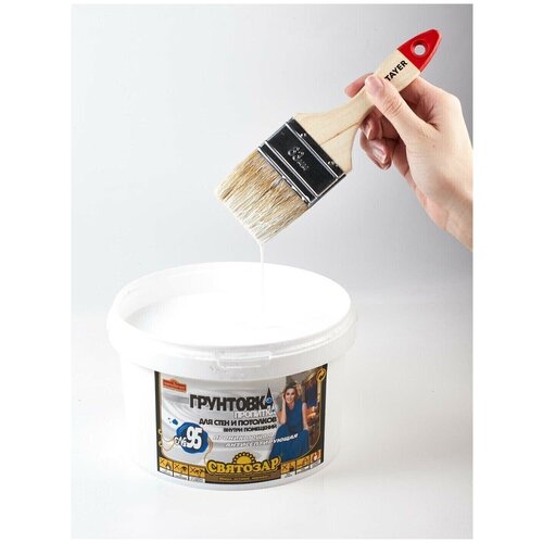 Грунтовка глубокого проникновения для стен и потолков Finlux Святозар-95 антисептирующая, готовая к применению, укрепляющая, противоплесневая, 5 кг