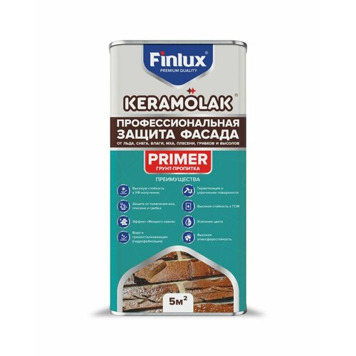 Грунт-пропитка Finlux Keramolak Primer 5 кв. м.