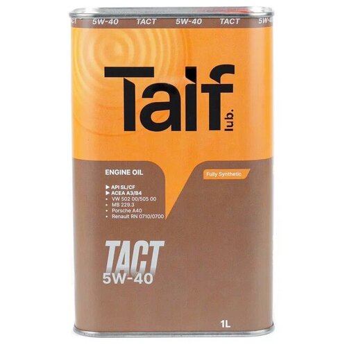 TAIF TACT 5W-40 1л Синтетическое моторное масло