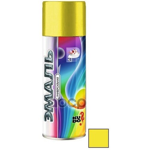 Эмаль Универсальная Kudo «3P» Technology Жёлтая Ral 1018 Kudo арт. KU1013