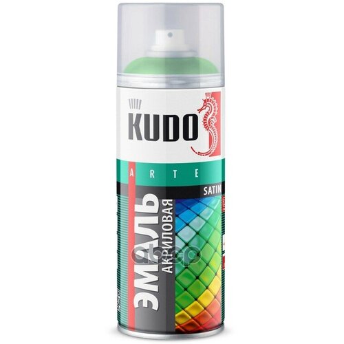 Эмаль Универсальная Акриловая Satin Ral Зеленая 520 Мл Kudo Ku-0A6029 Kudo арт. KU-0A6029