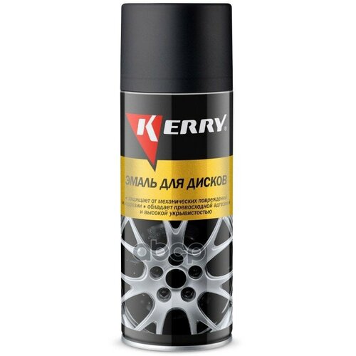 Краска Для Дисков Kerry Аэрозоль Чёрная Матовая Kerry арт. KR9606