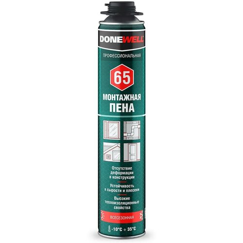 Пена монтажная всесезонная Donewell Профи 1000 мл