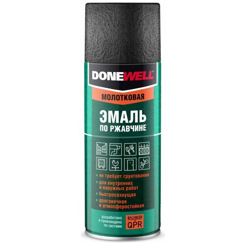 Эмаль Donewell Молотковая По Ржавчине Серебристо-Черная Donewell Donewell Dw3013 DONEWELL арт. DW3013