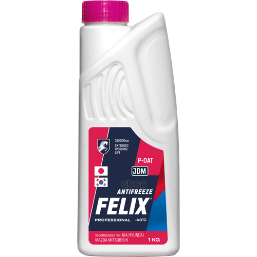 Антифриз Felix Jdm G12++ Готовый Розовый 1 Кг 430206401 Felix арт. 430206401