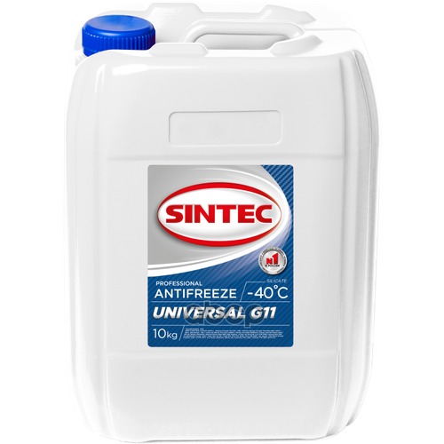 Антифриз Sintec Universal G11 Готовый -40 Синий 10 Кг 800515 Sintec Арт. 800515 SINTEC арт. 800515