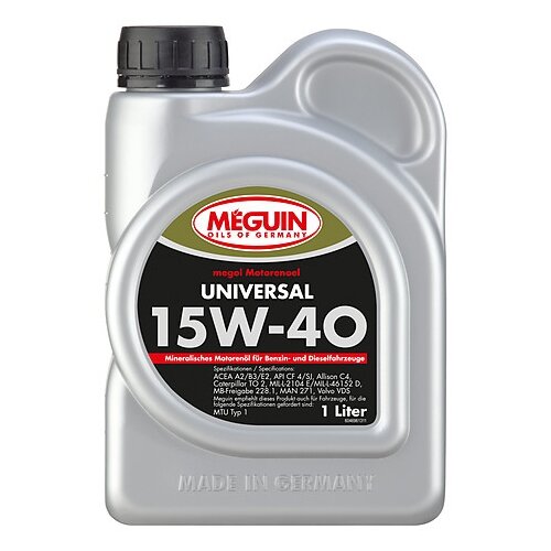 Масло моторное UNIVERSAL 15W40 R мин.5л MEGUIN 48029