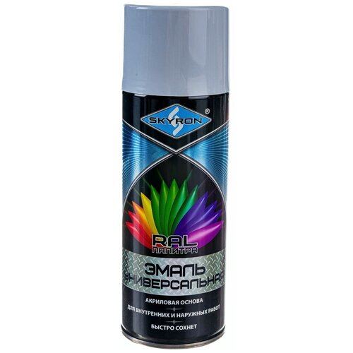 Универсальная акриловая эмаль SKYRON светло-серая RAL7035 SR-17035