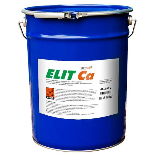 Низкотемпературная смазка для централизованных систем смазывания Elit Ca EP 00/000 евроведро 18 кг