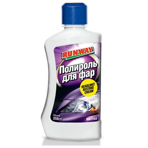 Полироль для фар "RUNWAY" (250 мл) RUNWAY RW2545 | цена за 1 шт | минимальный заказ 1