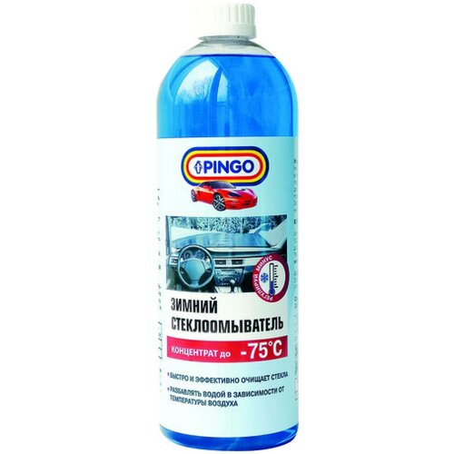 Жидкость стеклоомывающая зимняя до -75С (концентрат) 1 л PINGO