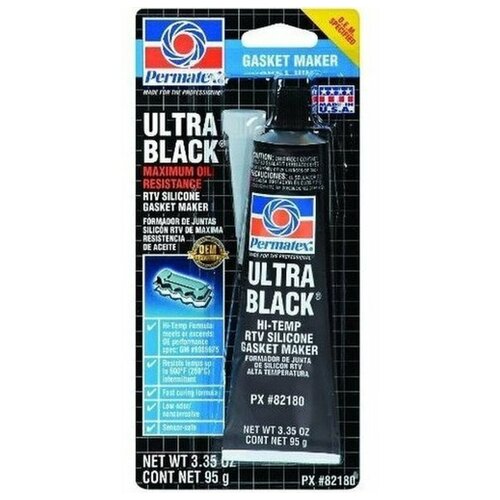 Формирователь прокладок "ULTRA BLACK RTV" силиконовый черный (от -54С до +316С) 95гр PERMATEX