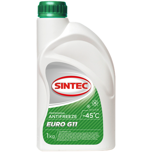 Антифриз SINTEC EURO G11 (-45) зеленый 1 кг