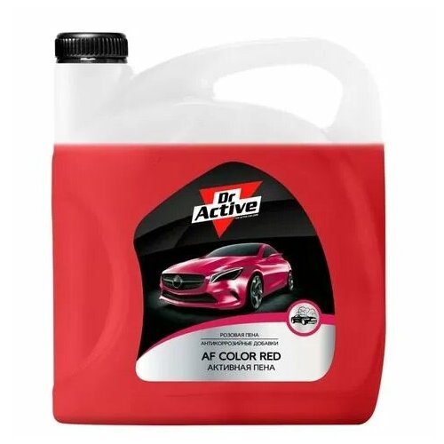 Автошампунь для бесконтактной мойки, Dr.Activ, 802557, активная пена, AF Color Red, 5 л.