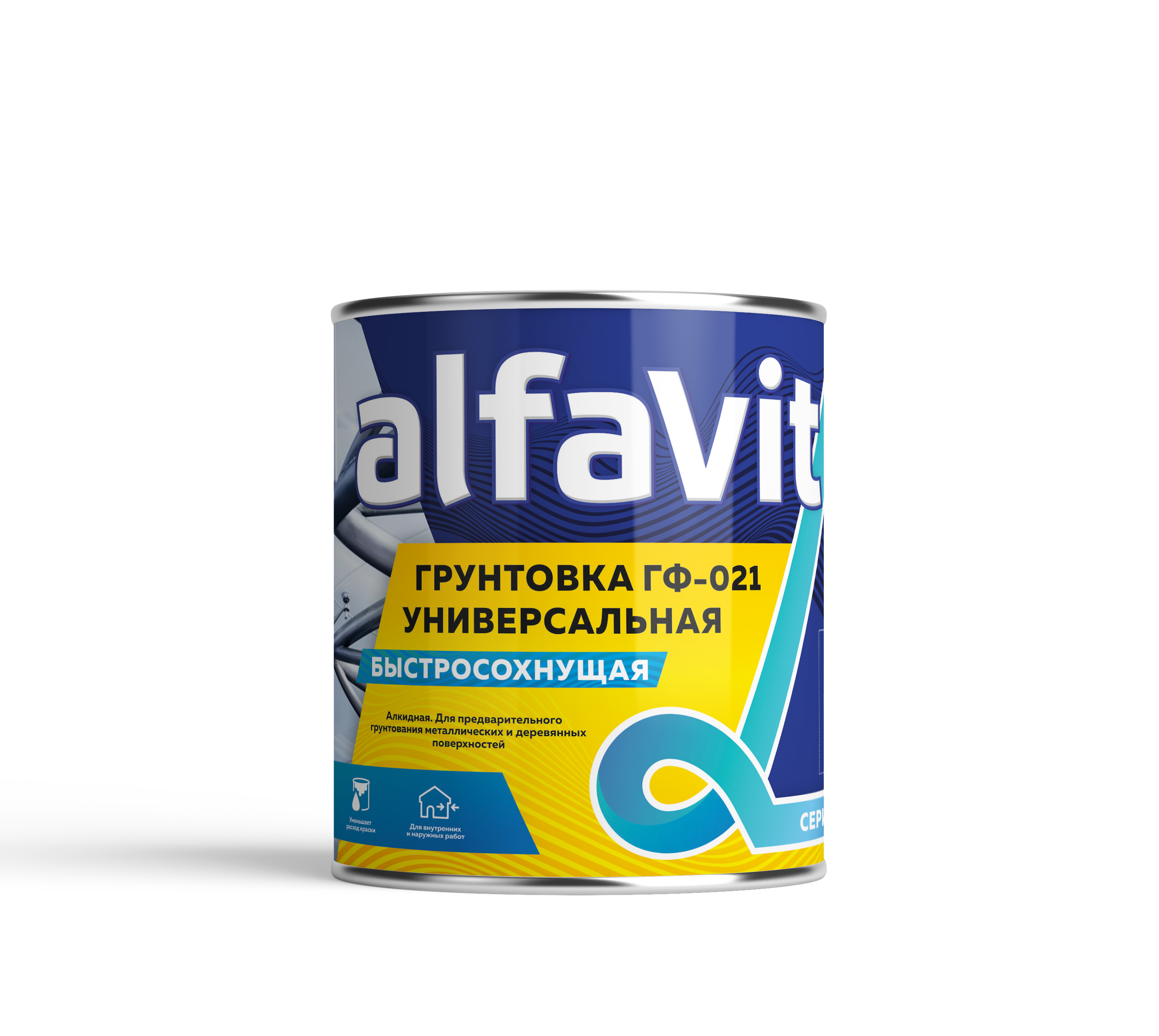 Грунт "Alfavit" гф-021 быстросохнущий красно-коричневый 1,9 кг Серия Альфа