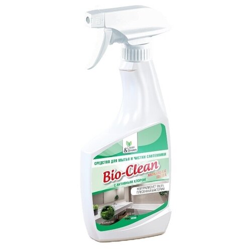 Средство для мытья и чистки сантехники "Bio-Clean" (триггер) 500 мл. Clean&Green CG8122