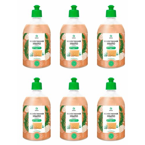 Grass Мыло хозяйственное С Маслом кедра, 500 мл, 6 шт