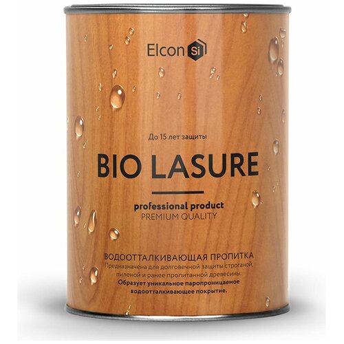 Водоотталкивающая пропитка для дерева Elcon Bio Lasure (сосна; 0.9 л) 00-00461945