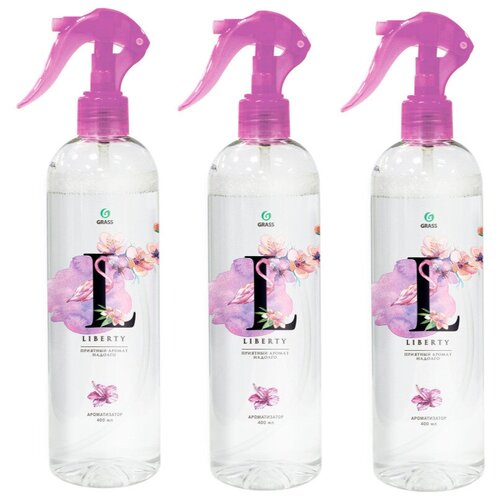 Жидкий освежитель воздуха GraSS "Liberty", Цветущая магнолия, 400мл, 3 шт