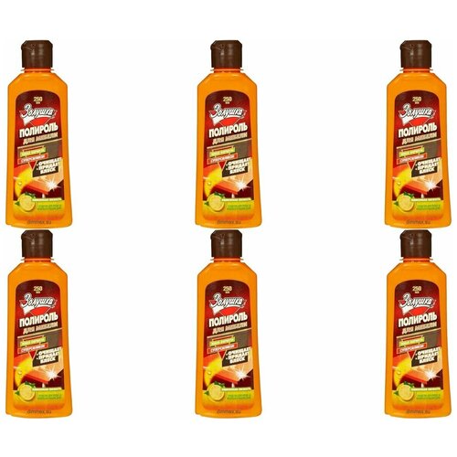 Золушка Полироль для мебели, Лимонная Свежесть, 250 мл., 6 шт.