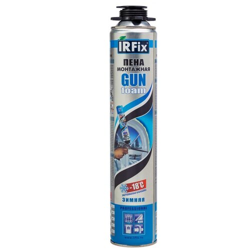 Irfix Профессиональная монтажная пена GUN зима 750мл 10012 .