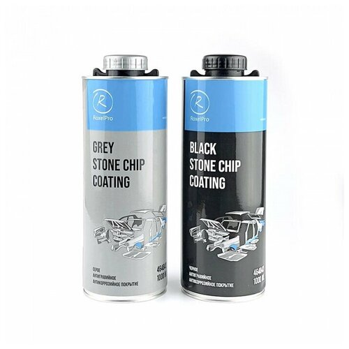 Антигравийное антикоррозийное покрытие RoxelPro Roxone черный, 1 л 464843 .