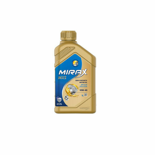 Моторное масло Mirax MX5 SAE 10W-40 API SL/CF, ACEA A3/B4 1л (607022)