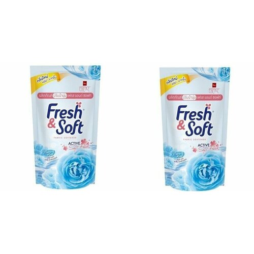 Lion Кондиционер для белья Essence, Fresh & Soft, Blue Fresh, мягкая упаковка, 600 мл, 2 шт