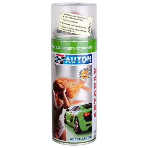 AUTON, Лак для тонировки фонарей, черный, баллон аэрозоль, 520 мл