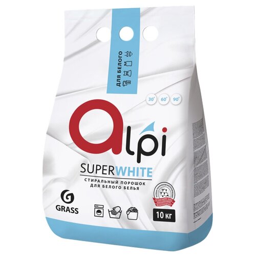 GRASS 125393 Порошковообразное ср-во для стирки для белого белья (10кг)