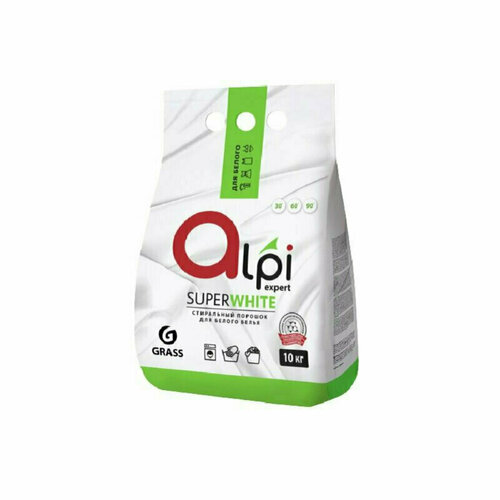 Профхим д/стирки порошок д/белого белья Grass/Alpi Expert SuperWhitе, 10кг, 1566537