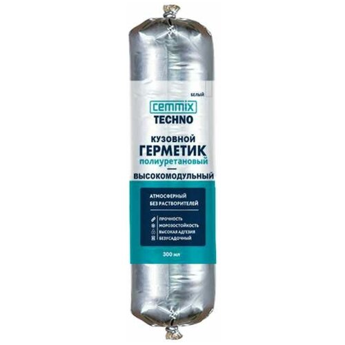 Полиуретановый герметик CEMMIX (кузовной; 600 мл; белый) G600W