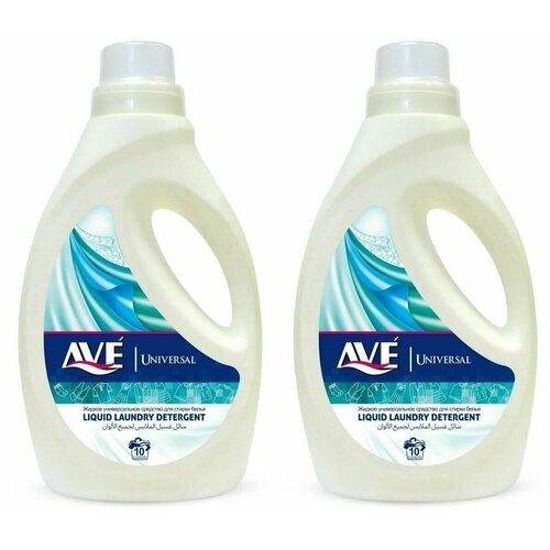 AVE Жидкое средство для стирки, универсальное, 1300 мл, 2 шт