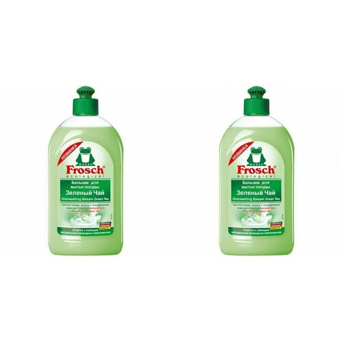 Frosch Бальзам для мытья посуды Зеленый чай, 500 мл, 2 шт