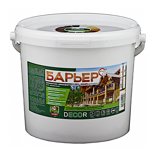 Защитно-декоративный антисептик Барьер Decor, калужница, ведро 5 кг