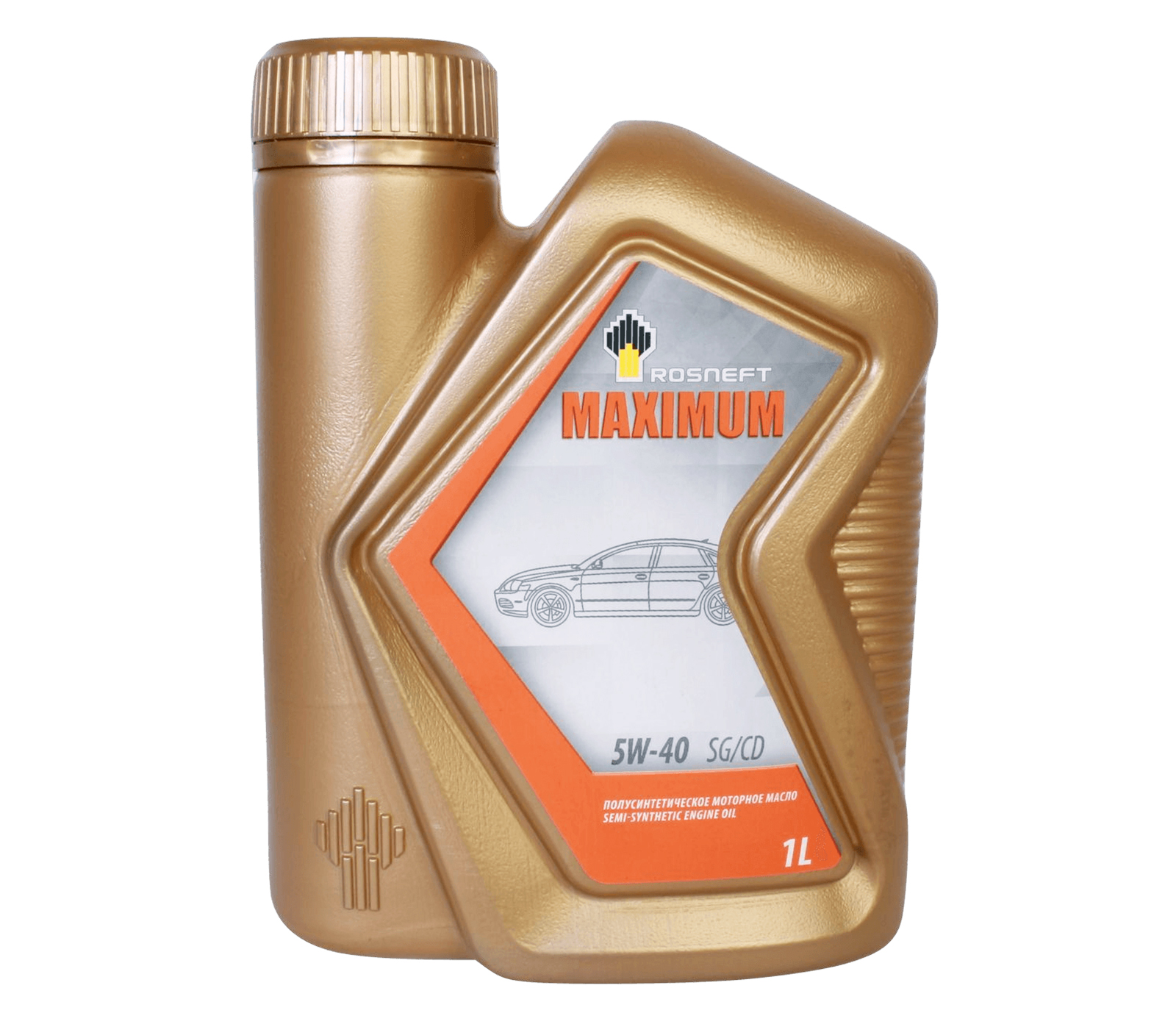 РОСНЕФТЬ 40816732 РОСНЕФТЬ Maximum 5W-40 (РНПК) SG/CD моторное масло п/синт.  кан. 1 л