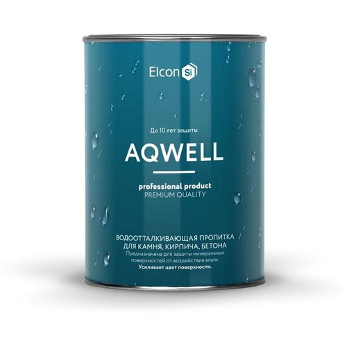 Пропитка для камня Elcon Aqwell, водоотталкивающая, 0,9 л
