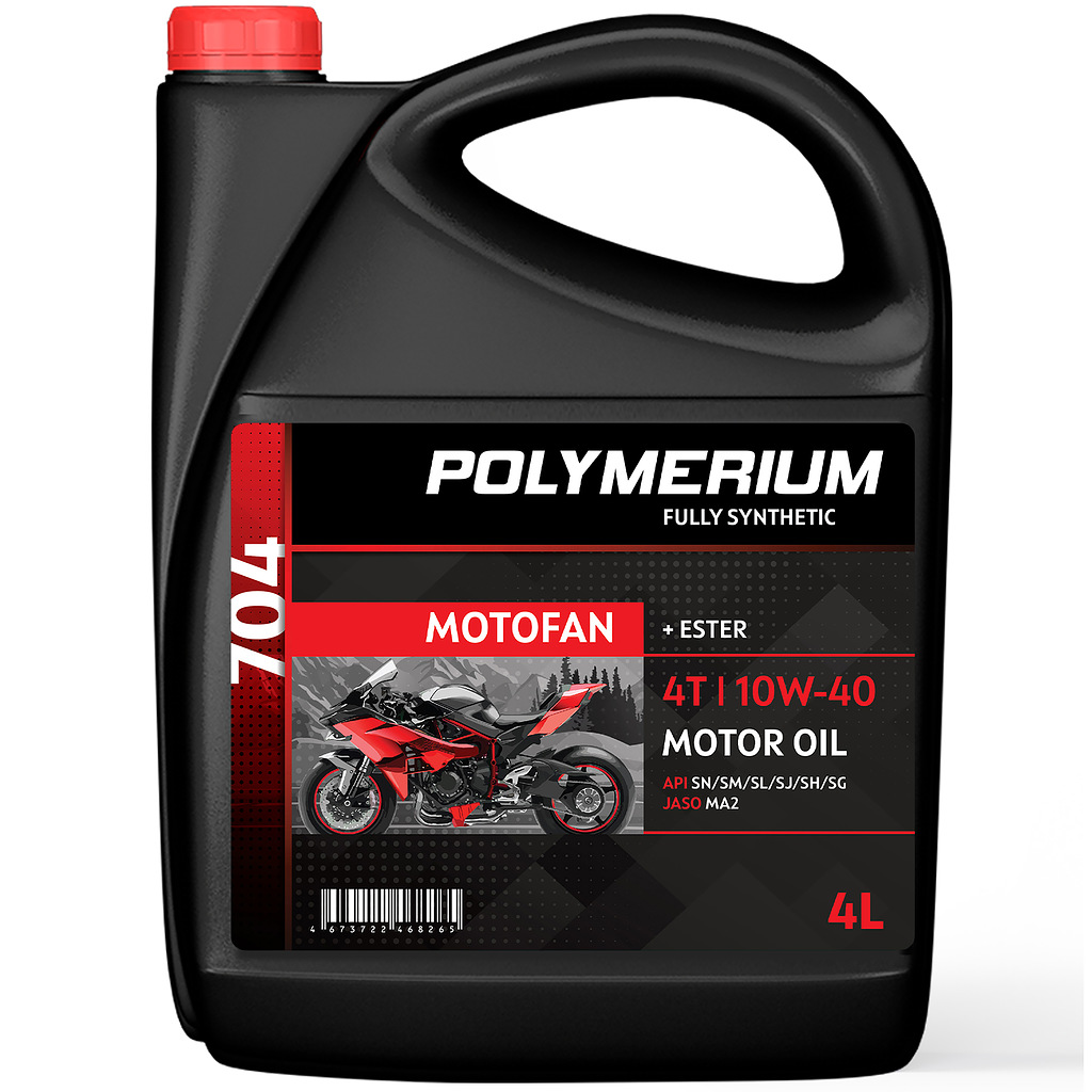 Моторное Масло Polymerium Motofan 704 10w-40 4t 4l