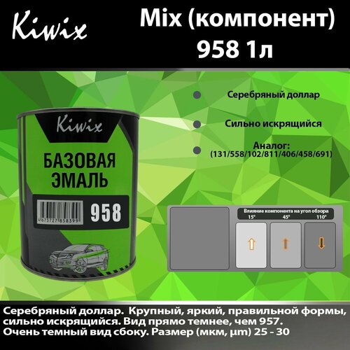 Компонент микс 958 Kiwix mix 3,5л Серебро